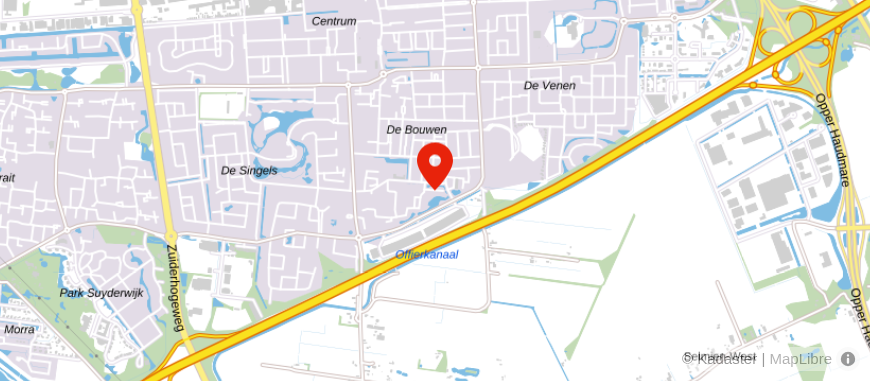 Locatie van Van der Veen & Kromhout Belastingadviseurs