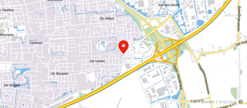 Locatie van Kantoor Mr. N.A. Veninga RB