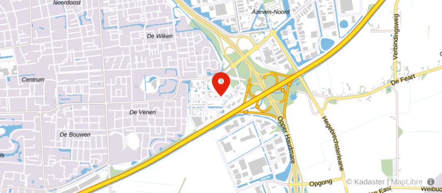 Locatie van Van Braak Accountants Drachten