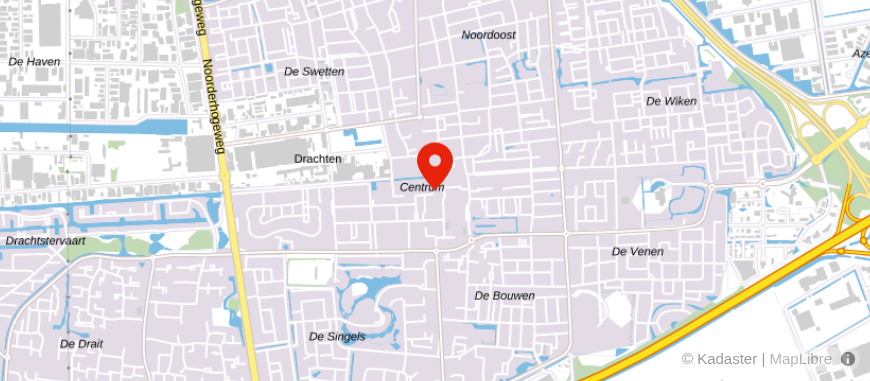 Locatie van De Hypotheker Drachten