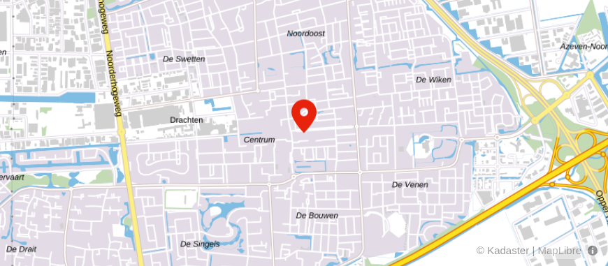 Locatie van Jura Finance Drachten