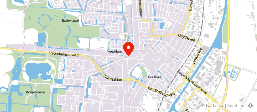 Locatie van Brakel & Wouters Notarissen