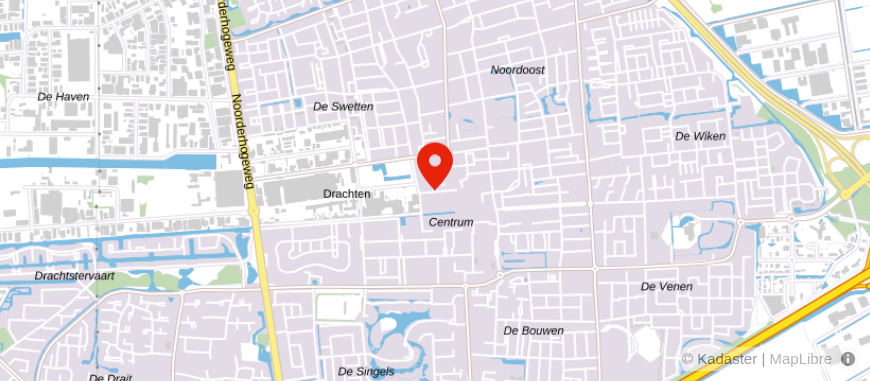 Locatie van Van Campen & Dijkstra Drachten