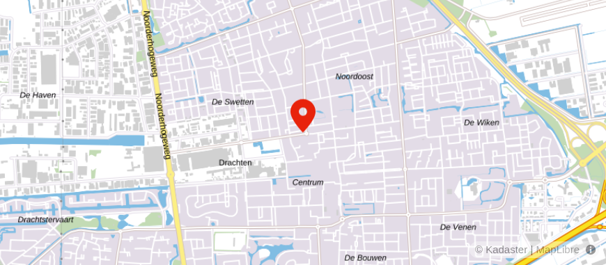 Locatie van Taxatieburo Noord Nederland