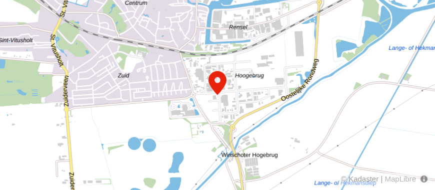 Locatie van Oudman Adviseurs