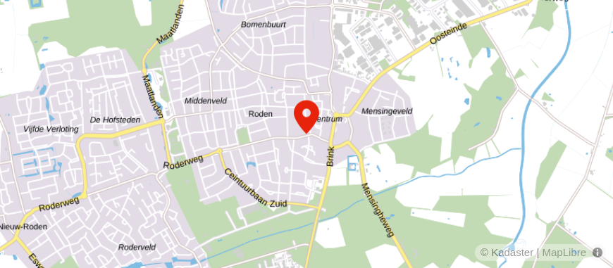 Locatie van Hypotheek Service Roden