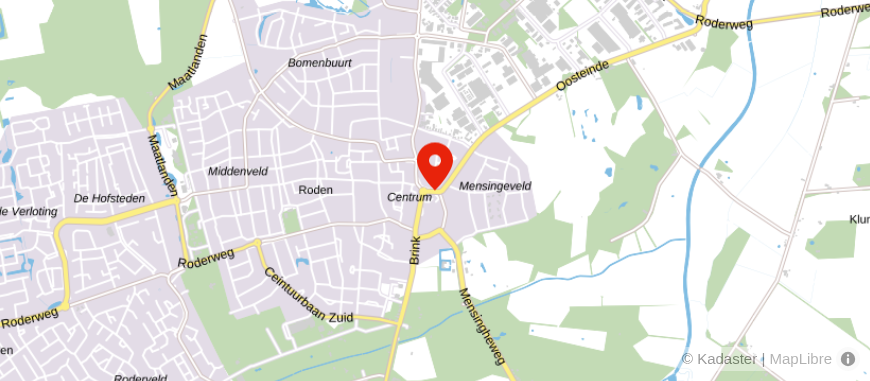 Locatie van Assurantiën & Makelaardij Van Hoogen-Roden