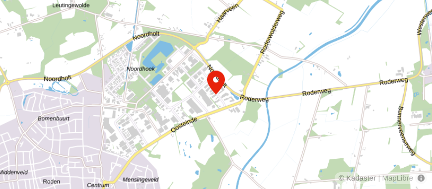 Locatie van Meijer Roden