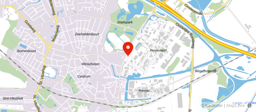 Locatie van Quintes Winschoten
