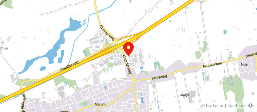 Locatie van Van Braak Accountants Marum