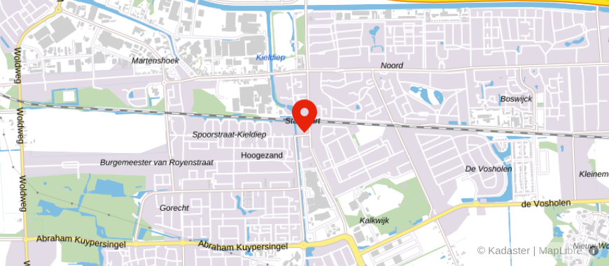 Locatie van Rabobank Hoogezand