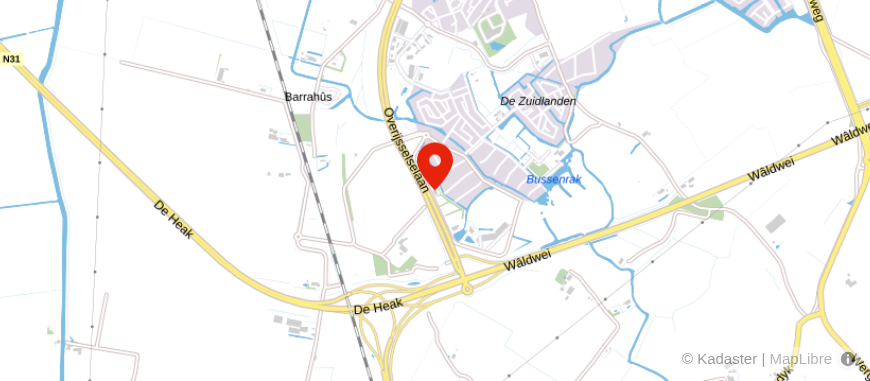Locatie van aaff Leeuwarden