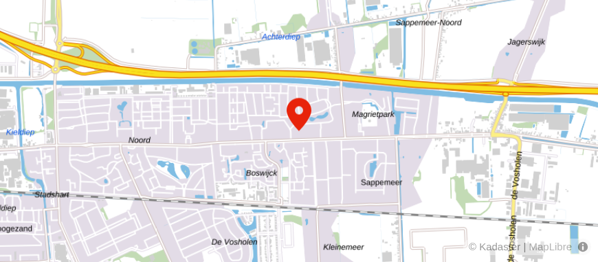 Locatie van Geld in Huis Sappemeer