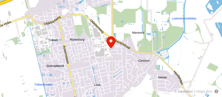 Locatie van Kootstra Regist. Belastingadv. en Adm. Dienstverl.