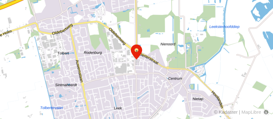Locatie van Bolhuis Adviesbureau