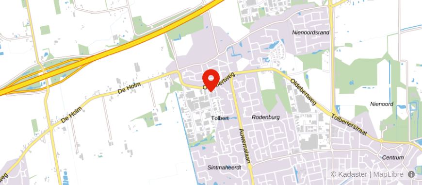 Locatie van BTER financieel Leek, Richard Coenrady