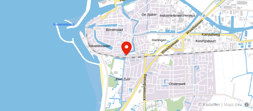 Locatie van Van Campen & Dijkstra Harlingen