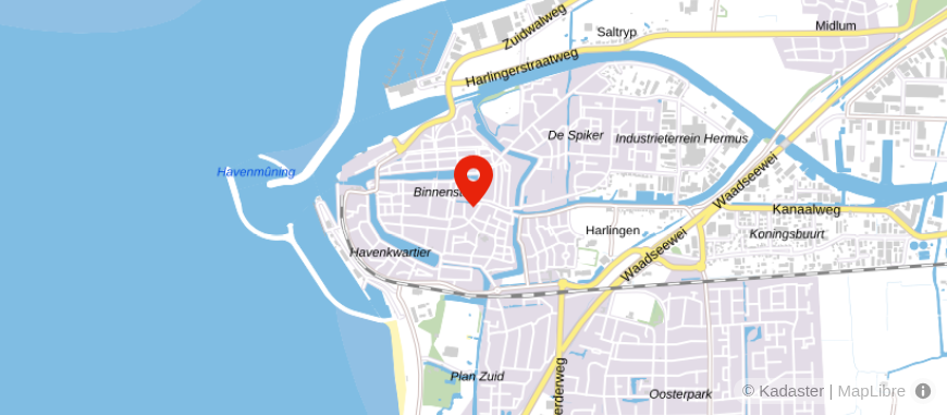 Locatie van Harlinger Assurantiekantoor