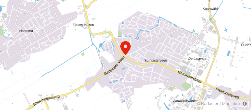 Locatie van De Vries Everts Numan Accountants Adviesgroep
