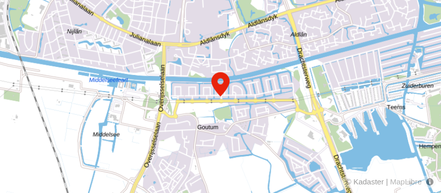 Locatie van BTER Financieel Leeuwarden