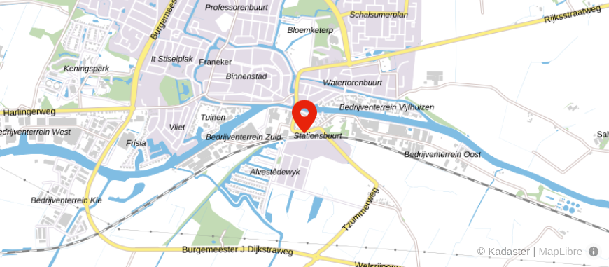 Locatie van Jelsma Koelma Netwerk Notarissen