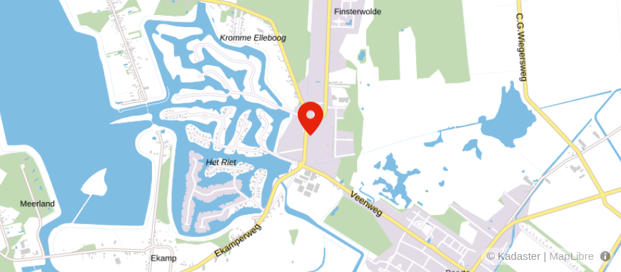 Locatie van Yarden & Weber Uitvaartzorg Oldambt