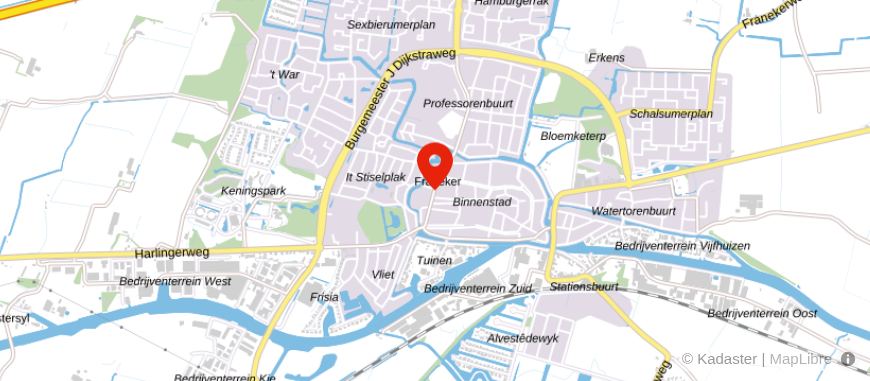 Locatie van Univé Dichtbij Franeker