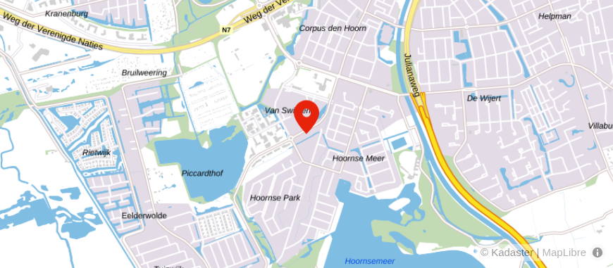 Locatie van Viisi Groningen