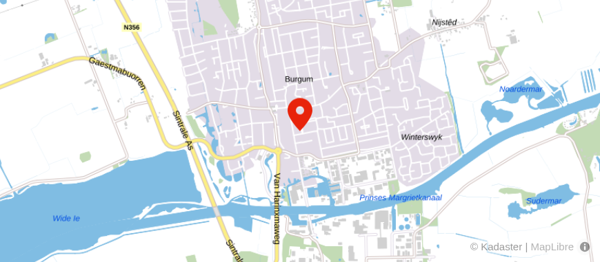 Locatie van Notariskantoor mr. T.A. Dantuma