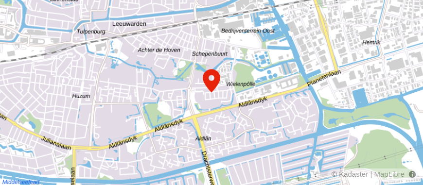 Locatie van Pensioenadviesburo Leeuwarden