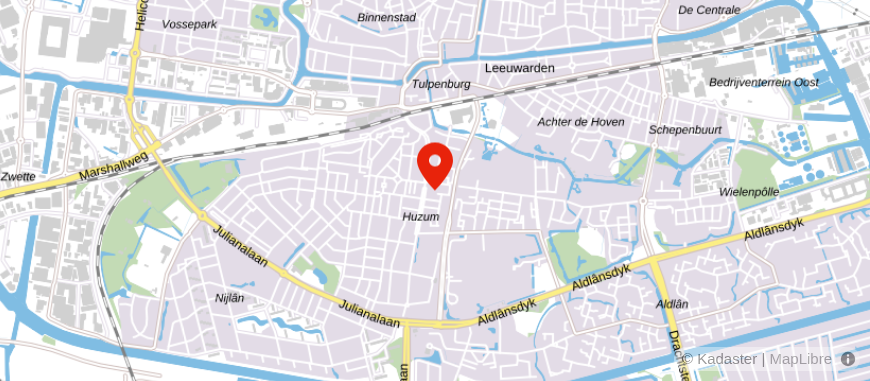 Locatie van Kantoor Notaris mr. D.P. Postma