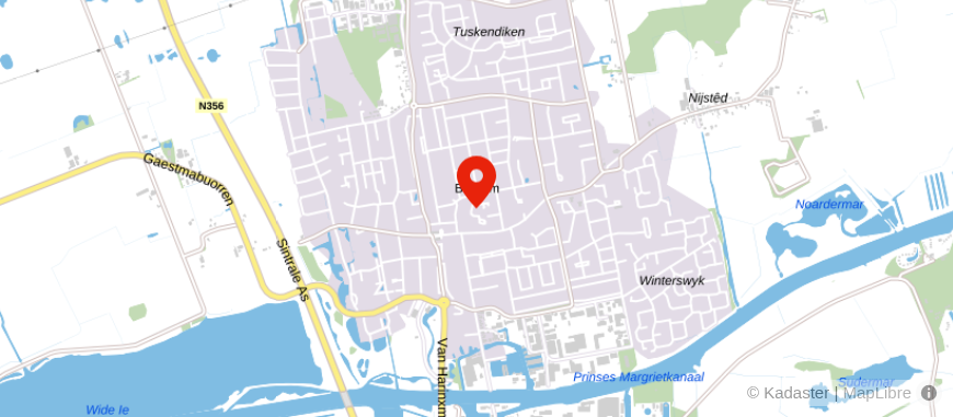 Locatie van Van Campen & Dijkstra Burgum