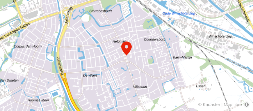 Locatie van Mijn Borg Financieel Adviescentrum