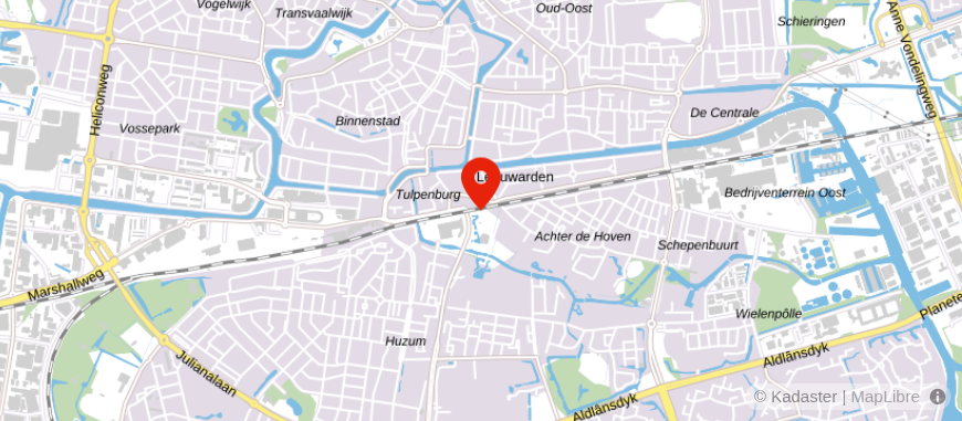 Locatie van De Hypotheker Leeuwarden