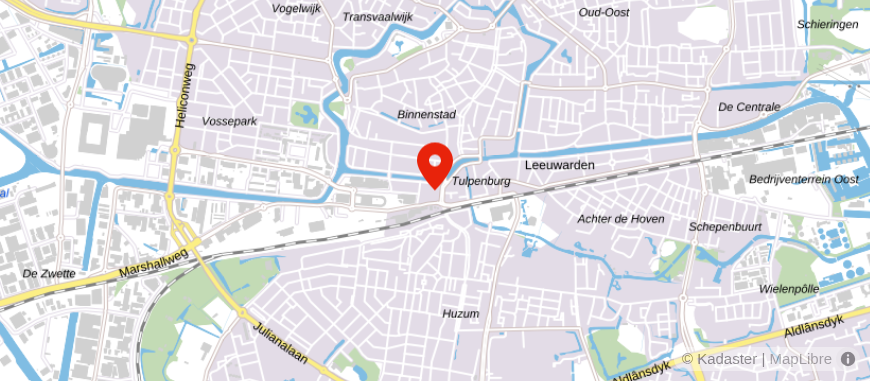 Locatie van Planners van Waarde Leeuwarden