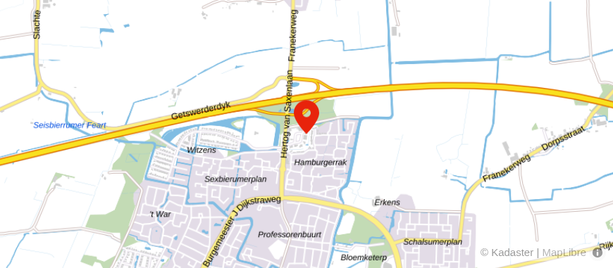 Locatie van Greidanus Administratie & Belastingadvies
