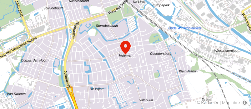 Locatie van Geld in Huis Groningen