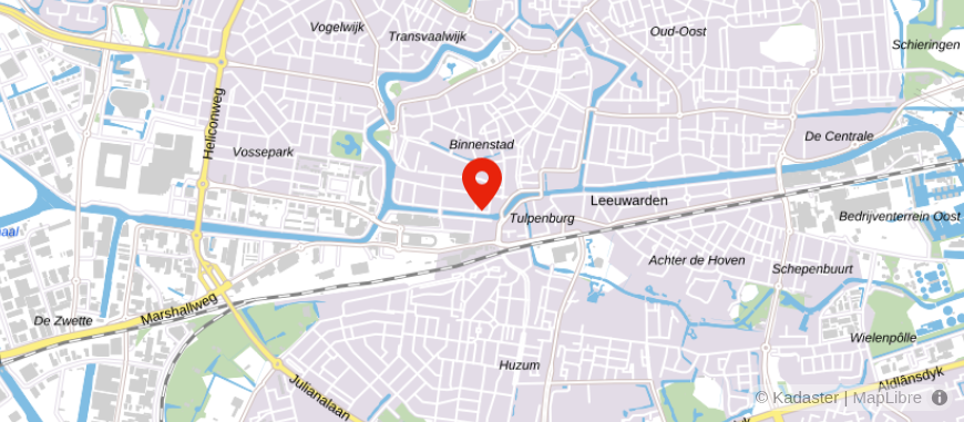 Locatie van Rabobank Leeuwarden