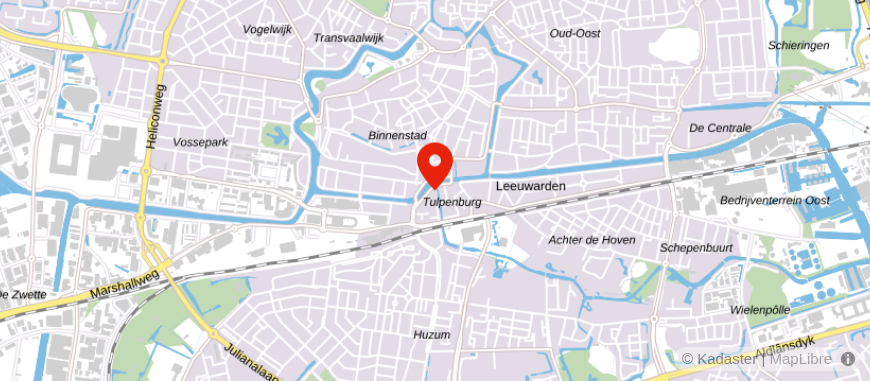 Locatie van Credion Friesland