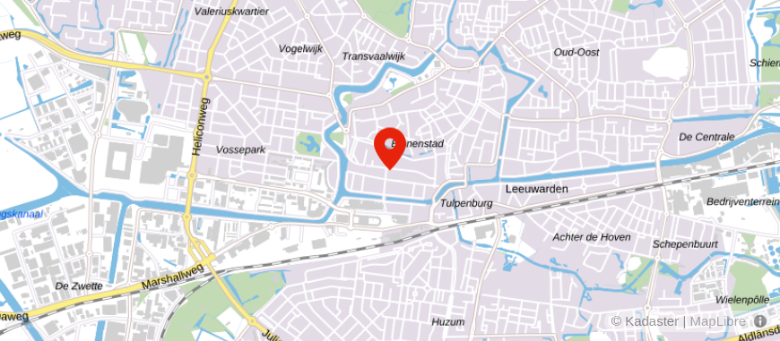 Locatie van Univé Dichtbij Leeuwarden