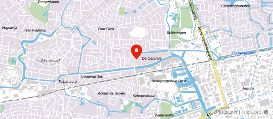 Locatie van De Hypotheekshop Leeuwarden De Centrale 