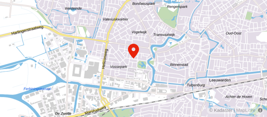 Locatie van De Vos Makelaardij