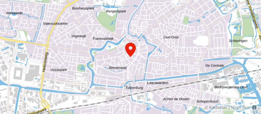 Locatie van Hypotheek Visie Leeuwarden
