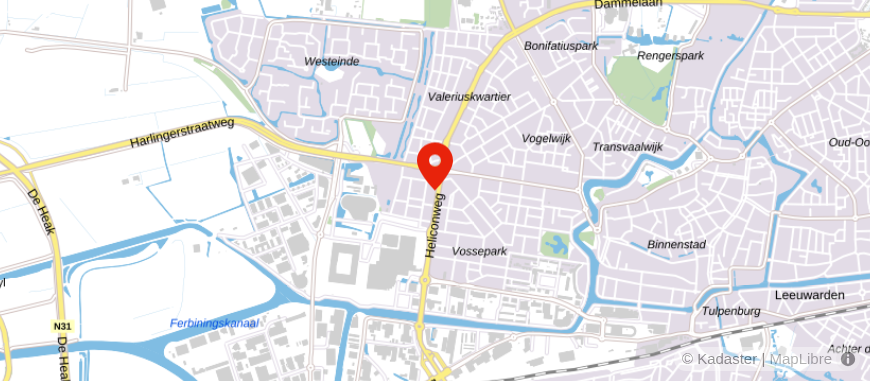 Locatie van Hypotheek Friesland - Leeuwarden
