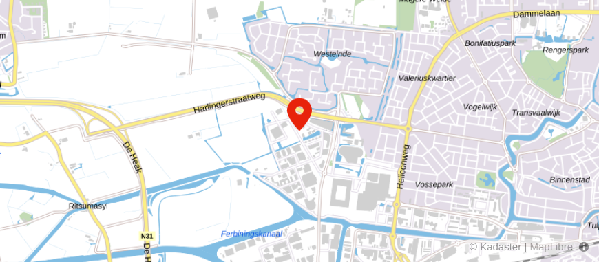 Locatie van Omnyacc Leeuwarden