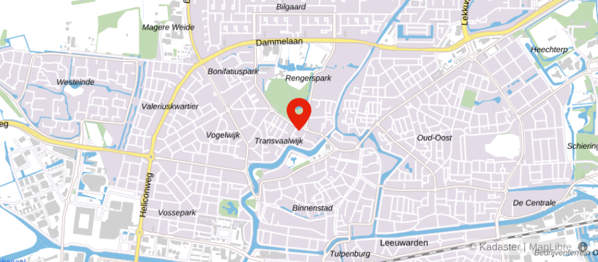 Locatie van Van der Zwaag & De Jong Uitvaartzorg B.V.