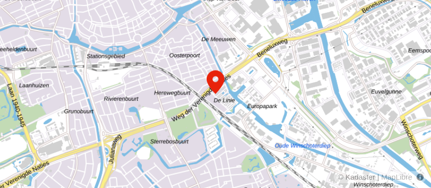 Locatie van ALEX
