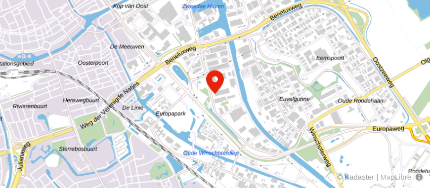 Locatie van Credion Assen