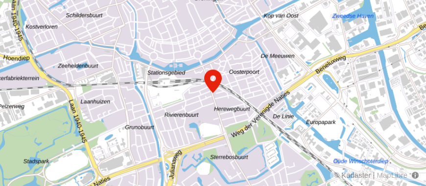 Locatie van Hypotheek Plan Groningen