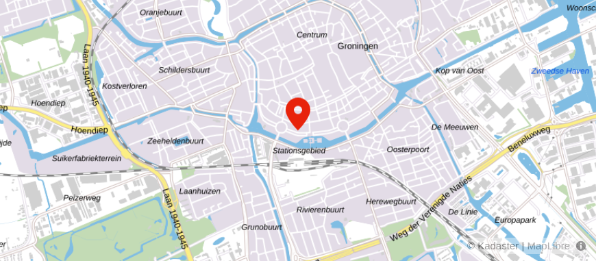Locatie van Van Lanschot Groningen